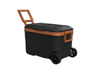 HIELERA ADVENTURE 52 QT NARANJA/NEGRO