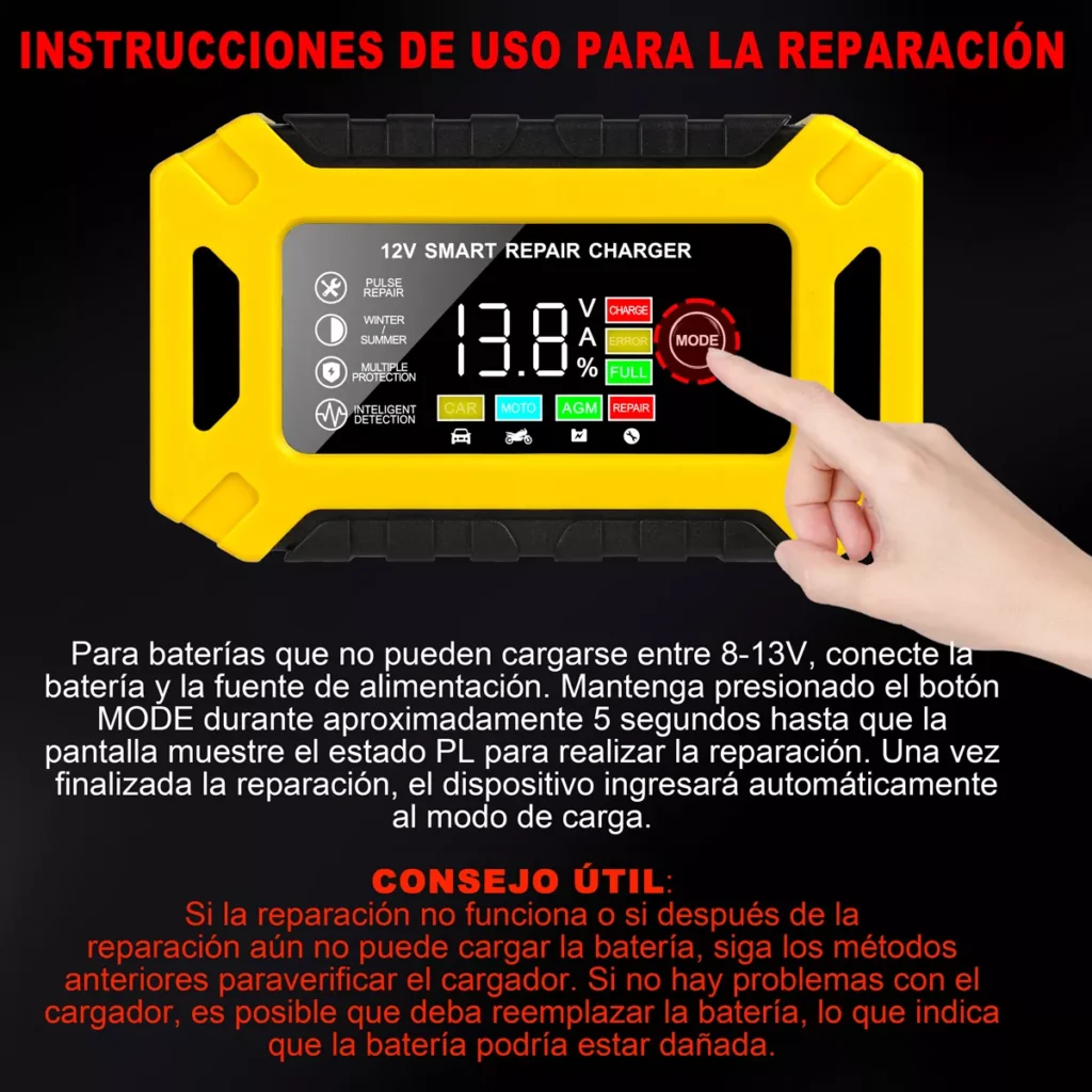 12V Cargador Rápido Inteligente, foto 3