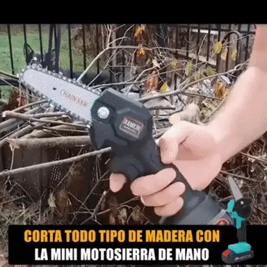 🌲 MINI MOTOSIERRA PORTÁTIL MULTIPROPÓSITO® 🔋⚡