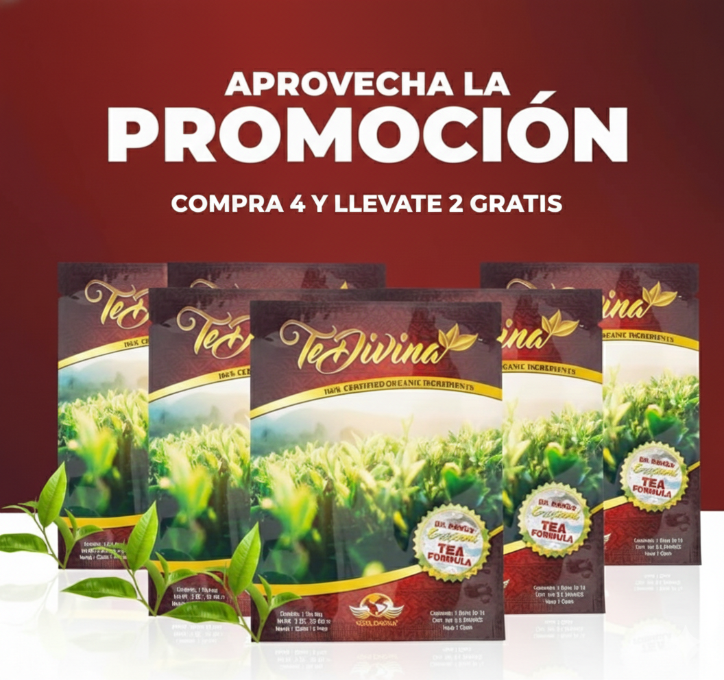 Té Divina 100% original (6 sobres) Tratamiento completo 42 días